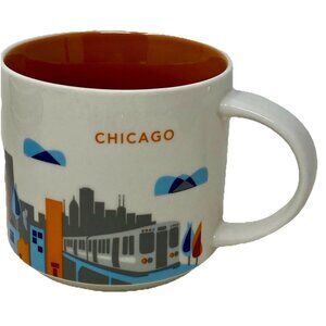Starbucks YOU ARE HERE Collection Chicago 14oz Coffee Tea Mug Cup 2015